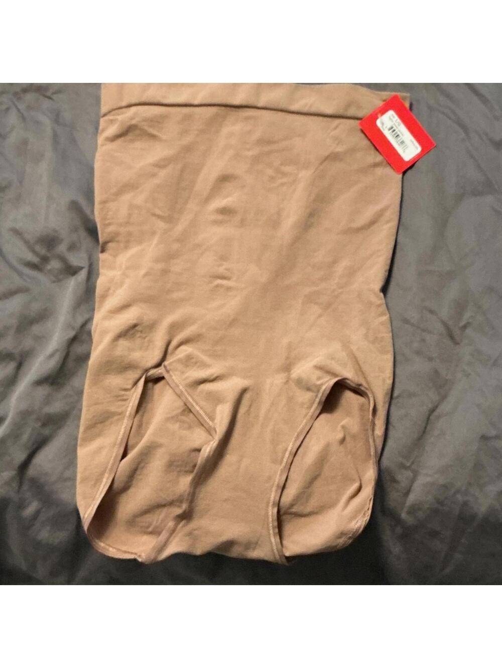 SPANX HIGHER POWER PANTIES, CAFÉ AU LAIT LARGE 2746